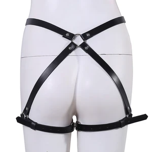 Harness For Women Garter Belt Lingerie Belts Stockings Body Buttocks Bondage Leather Leg Harness Belts Suspender Sexy