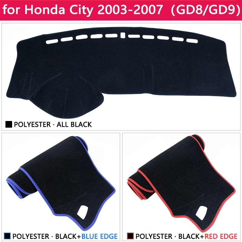 Для Honda City 2003 ~ 2007 Противоскользящий коврик на приборную панель солнцезащитный