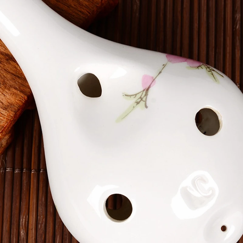 Midrange Ocarina 6 отверстий винтажная ручная роспись красочные узоры подарок сувенир