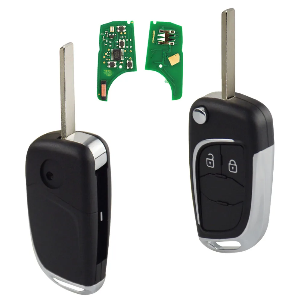OkeyTech 433 МГц ID46 чип модифицированный Флип дистанционный Автомобильный ключ для Opel