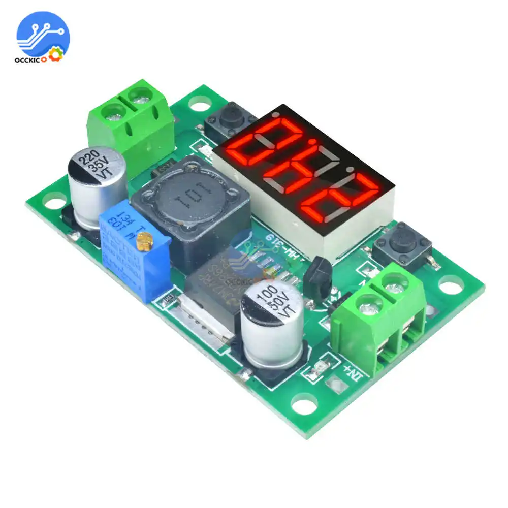Регулируемый понижающий модуль регулятора напряжения LM2596 постоянного тока от 4 0
