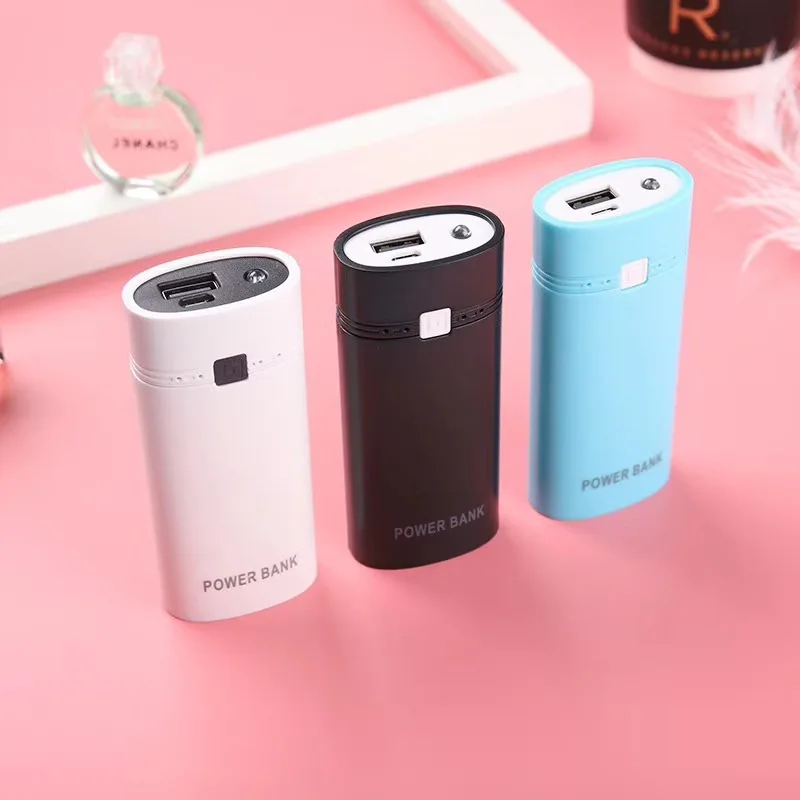 Портативный внешний аккумулятор чехол 2*18650 батарея(нет) USB колоннар телефон зарядное устройство DIY внешний аккумулятор