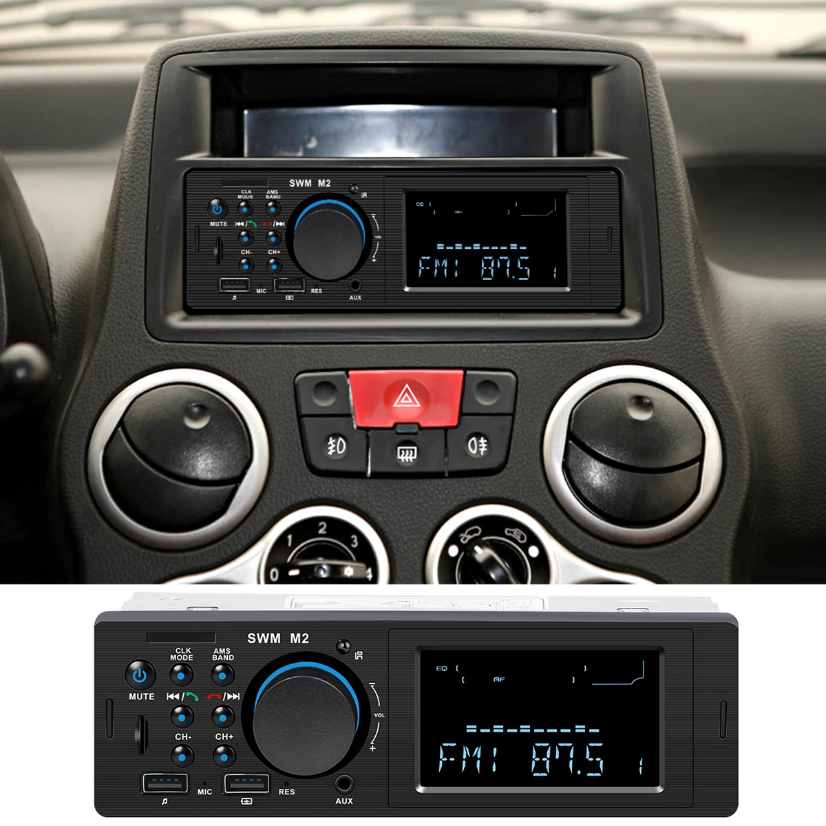 Автомобильный двойной USB Bluetooth TDA7388 MP3-плеер fm-радио автомобильное стерео радио с