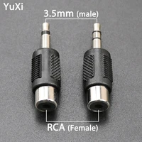 yuxi 3 5mm mono male to rca female audio adapter coupler rca jack connector to 3 5 mm plug adapter audio rca plug