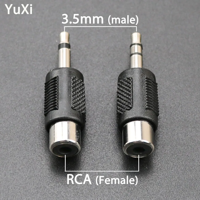Аудио адаптер YuXi 3 5 мм моно штекер-RCA гнездо Соединитель RCA разъем к штекерному