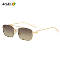 jackjad fashion cool unique hip hop rectangle style round sunglasses vintage metal brand design sun glasses oculos de sol 2a287