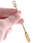 Металлическая мини-ложка для табака, 1 шт., для использования в медицинских бутылочках, для табака Snorter нюхательный порошок, лопатка для микронастройки, аксессуары для курения