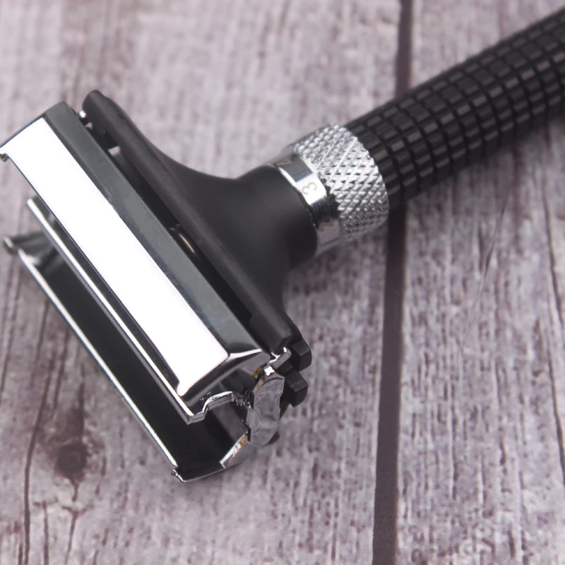 Бритва мужская регулируемая без батареи ручная бритва латунная с длинной ручкой