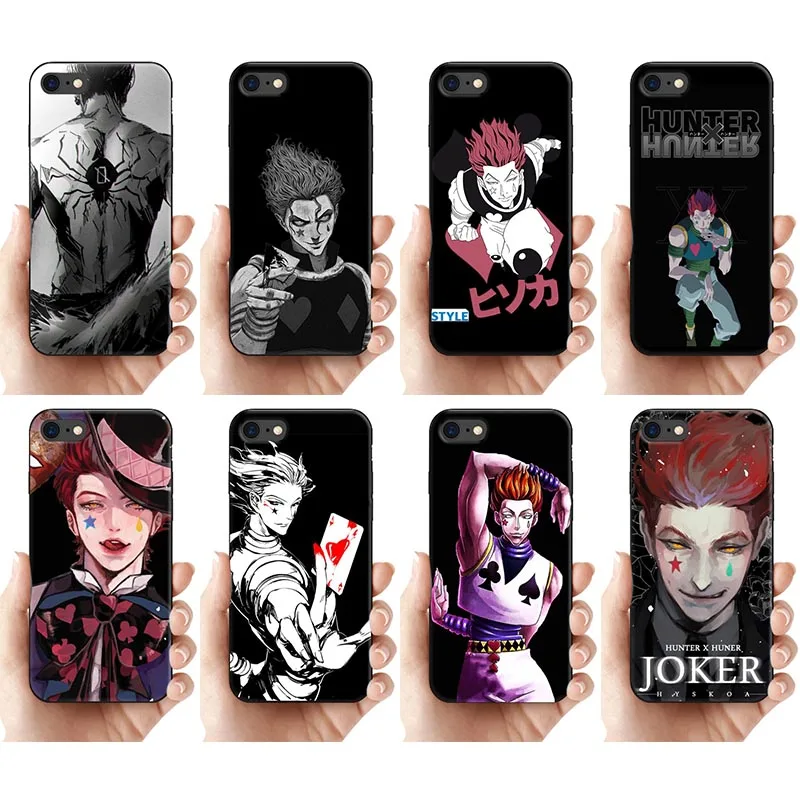 Чехол японского аниме Hunter X hunter Hisoka для iPhone 11 12 13 14 Pro Mini Max 8 7 Plus XS XR, мягкий силиконовый черный чехол