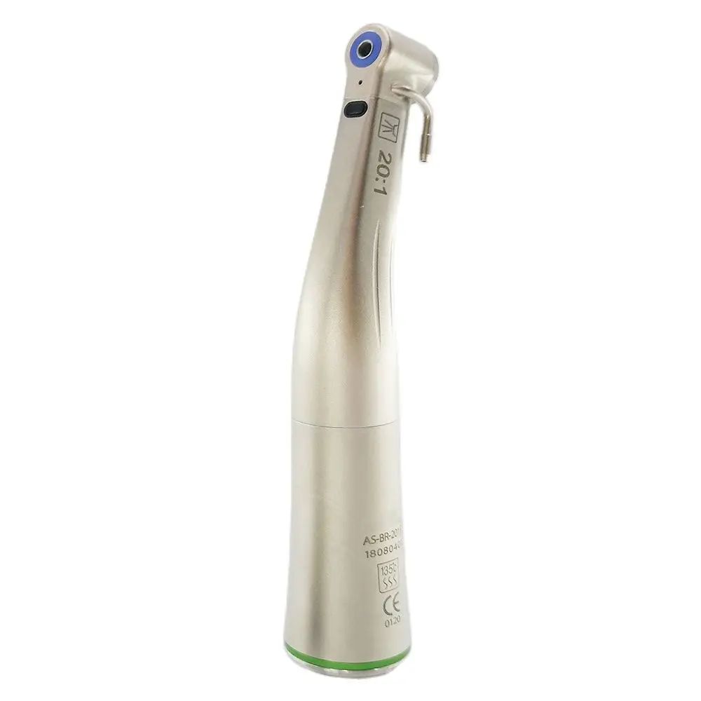 

Dental Implant Motor Handpiece 20:1 Detachable Irrigation System Inner External Water Spray Contra Angle Handpiece Fiber Optic