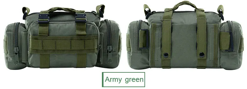 Molle Military Tactical Waist Bag Camping Traveling Hiking Climbing Nylon Shoulder Pack Pouch Outdoor Sports Hunting Gym Bag