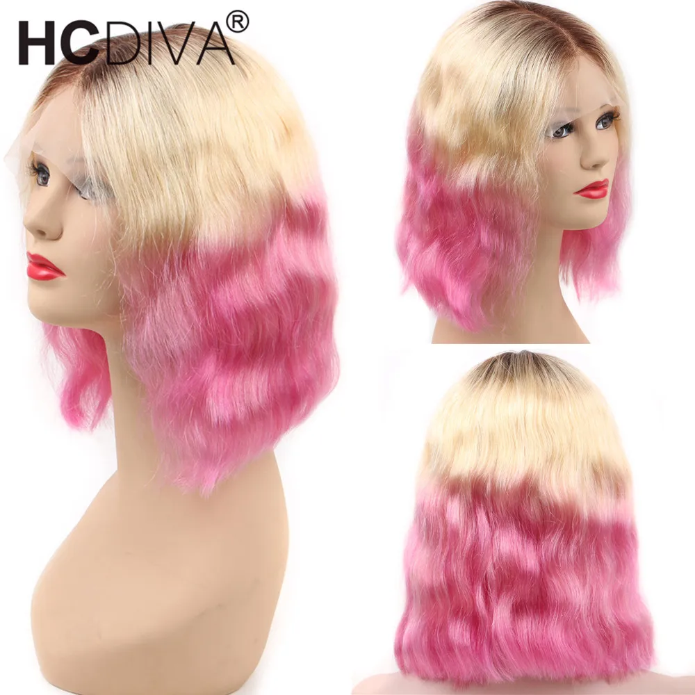 Парик Женский Цветной волос 1B/613/Red BoB Lace Front Wigs Natural Waveperruque cheveu 13*4|Парики с сеткой