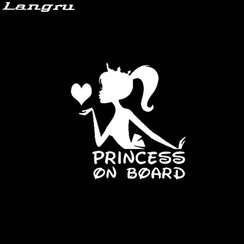 Новый стиль принцесса на борту ребенок Корона Наклейка виниловая Автомобильная