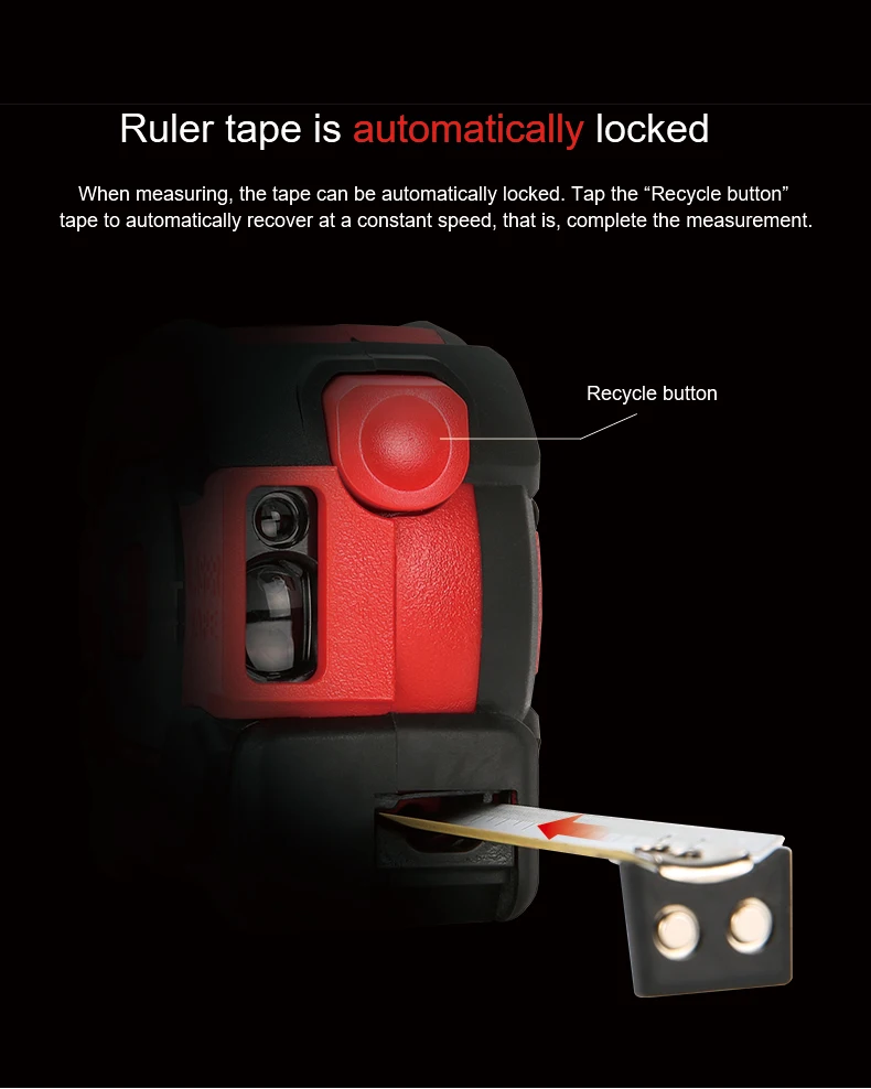 LM40T 2 in 1 Laser Ranging Tape Measure Buildings, Interior and Exterior Decoration Design Engineering Measurement rangefinder