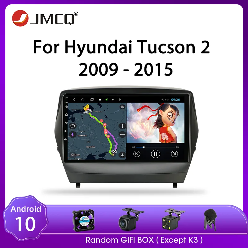 JMCQ для Hyundai Tucson 2 LM IX35 2011 2014 Автомагнитола Android 9 0 проигрыватель мультимедийные