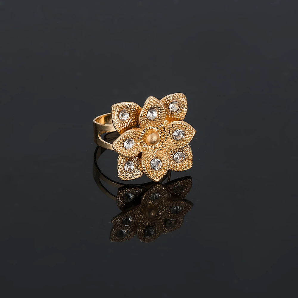 Ювелирный Набор для вечерние Ринок свадеб ювелирные изделия золотого цвета