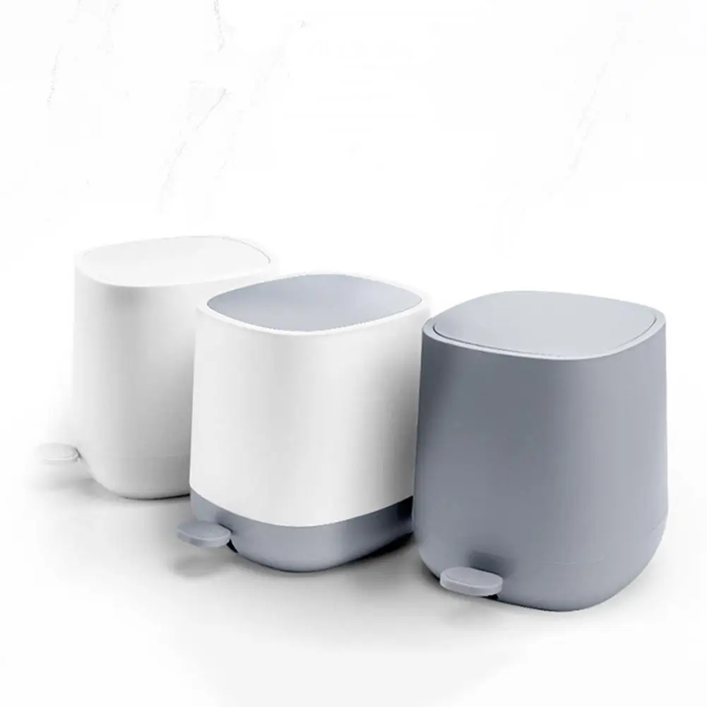 7 liters recycling trash bins home and office storage dustbin automatic cube with lid wastebasket trash diaper storage furniture free global shipping