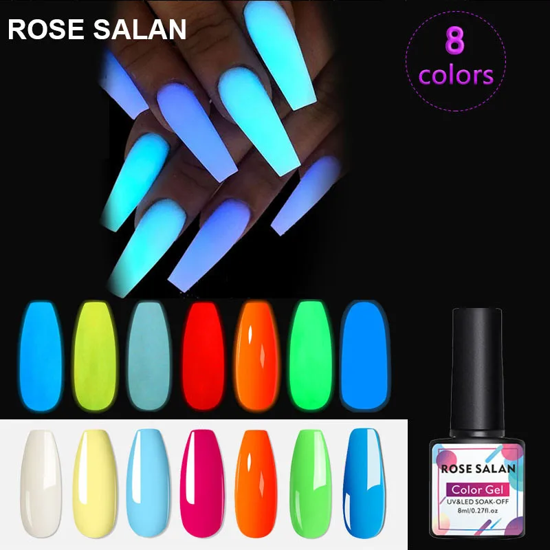 Флуоресцентный неоновый гель для ногтей 8 мл | Красота и здоровье