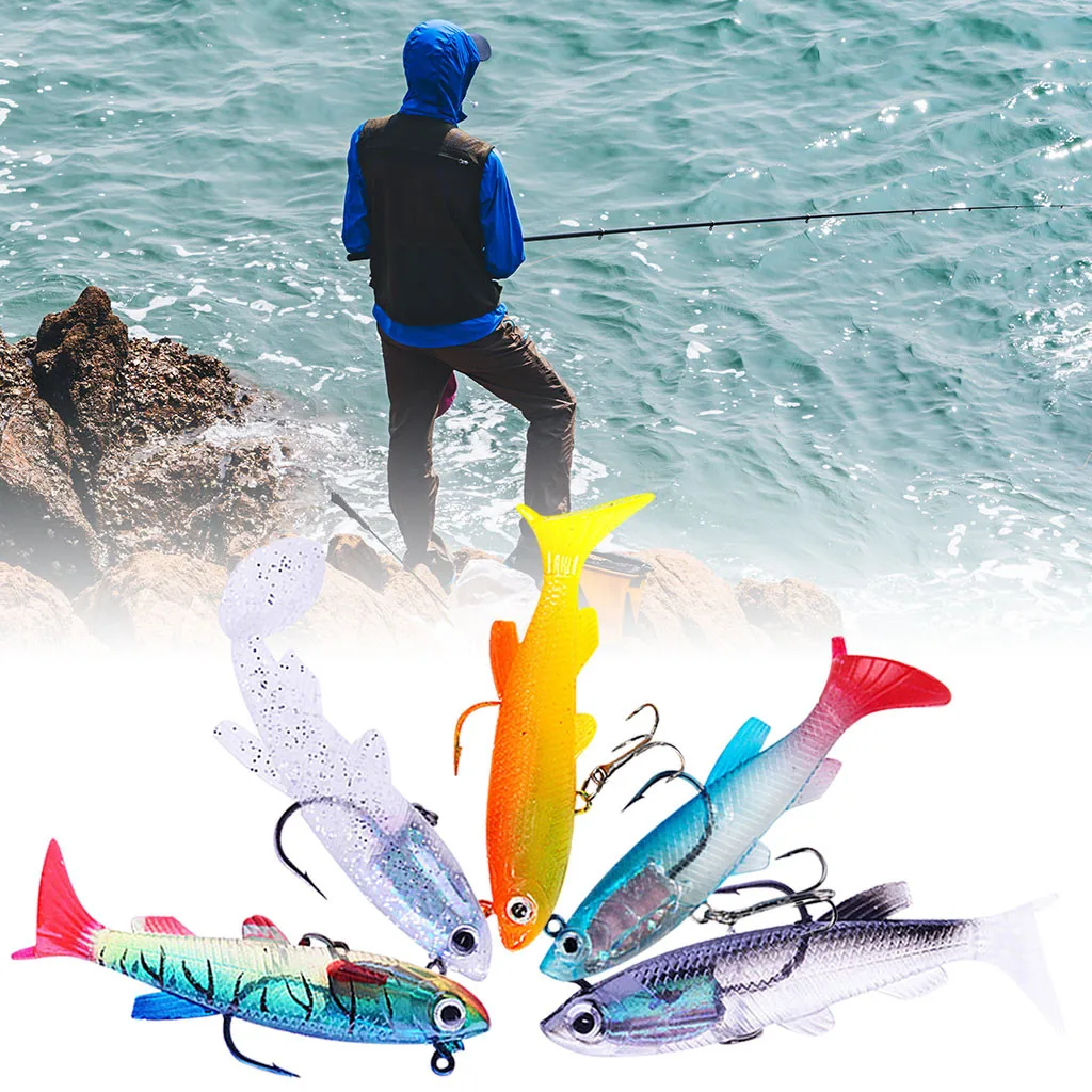 5 шт. приманка с крючком плавающие тонущие приманки для рыбной ловли