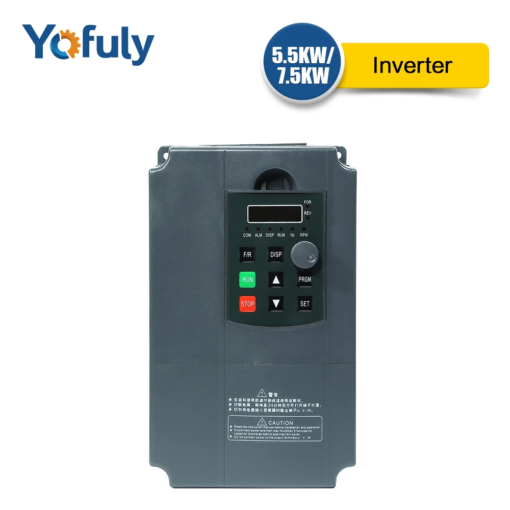 5.5kw 7.5kw Inverter  220V/380V AC Frequency  Inverter Single Phase Input 3 Phase Output VFD Variable Frequency Drives