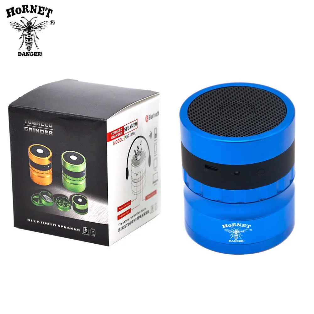 HORNET точильщик табака Премиум питание Bluetooth книжная полка колонки травы мельница