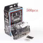 500 _ утолщенная многофункциональная водяная трубка для кальяна, металлические фильтры из нержавеющей стали для курения табака, сетка для экрана дымовой трубки