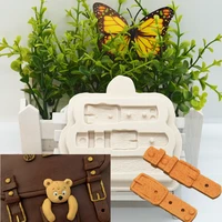 backpack buckle silicone mold cake chocolate lace decoration diy design dessert pastry fondant moulds resin kitchen baking tool