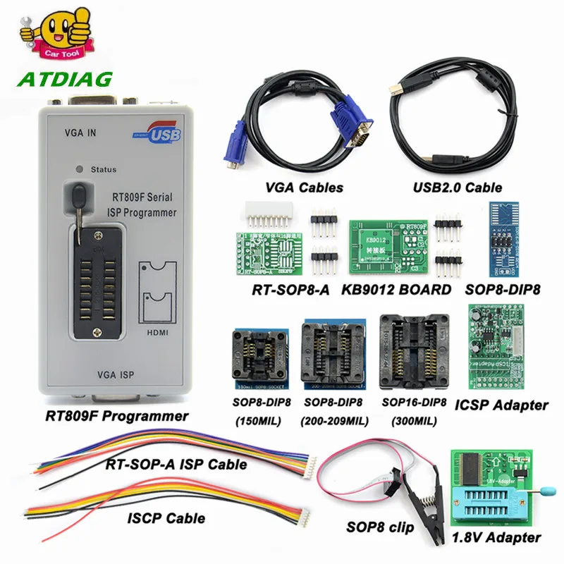 

Программатор RT809F ISP/RT809 с ЖК-дисплеем и usb-интерфейсом, 24-25-93