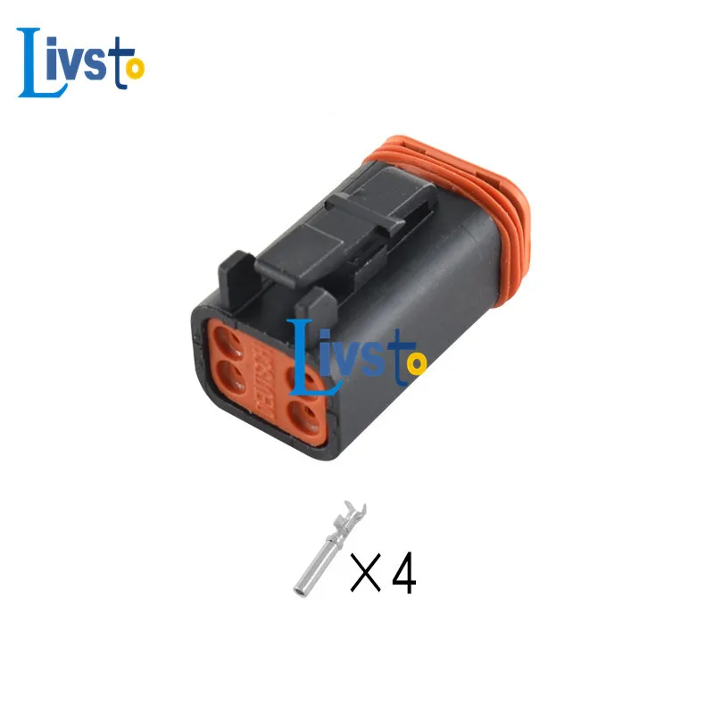 Deutsch Auto DT 4 Pin Way черный Электрический проводной разъем улучшенное уплотнение