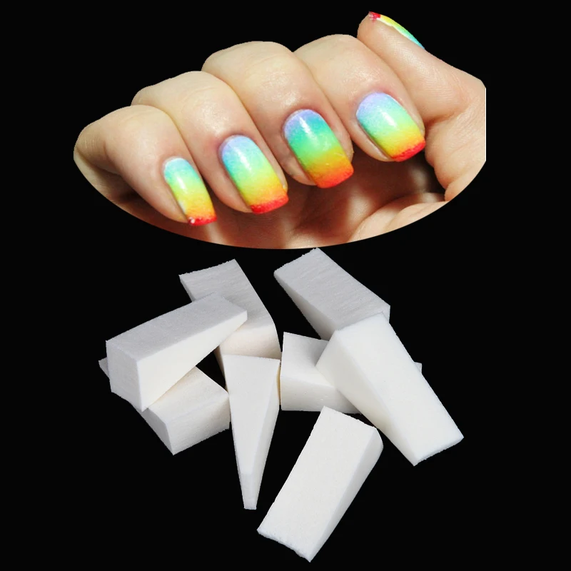 Monja 4 стиля мягкий треугольный лак для ногтей УФ-гель фотография градиентная