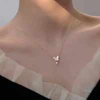 exquisite sell butterfly necklaces jewelry round beads cz zircon clavicle choker necklace for women