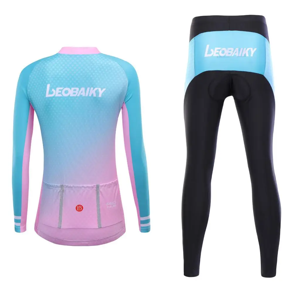 Pro Team MTB Bike Clothing Women Cycling Jersey Set Long Sleeve Summer Road Racing Bicycle Clothes Ladies Ciclismo Uniform