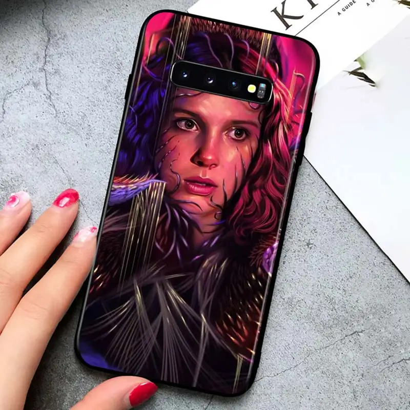 

Stranger Things for Samsung Galaxy S21 Ultra Plus 5G Note 20 10 9 8 S10 S9 S8 S7 S6 Edge Plus Black Phone Case