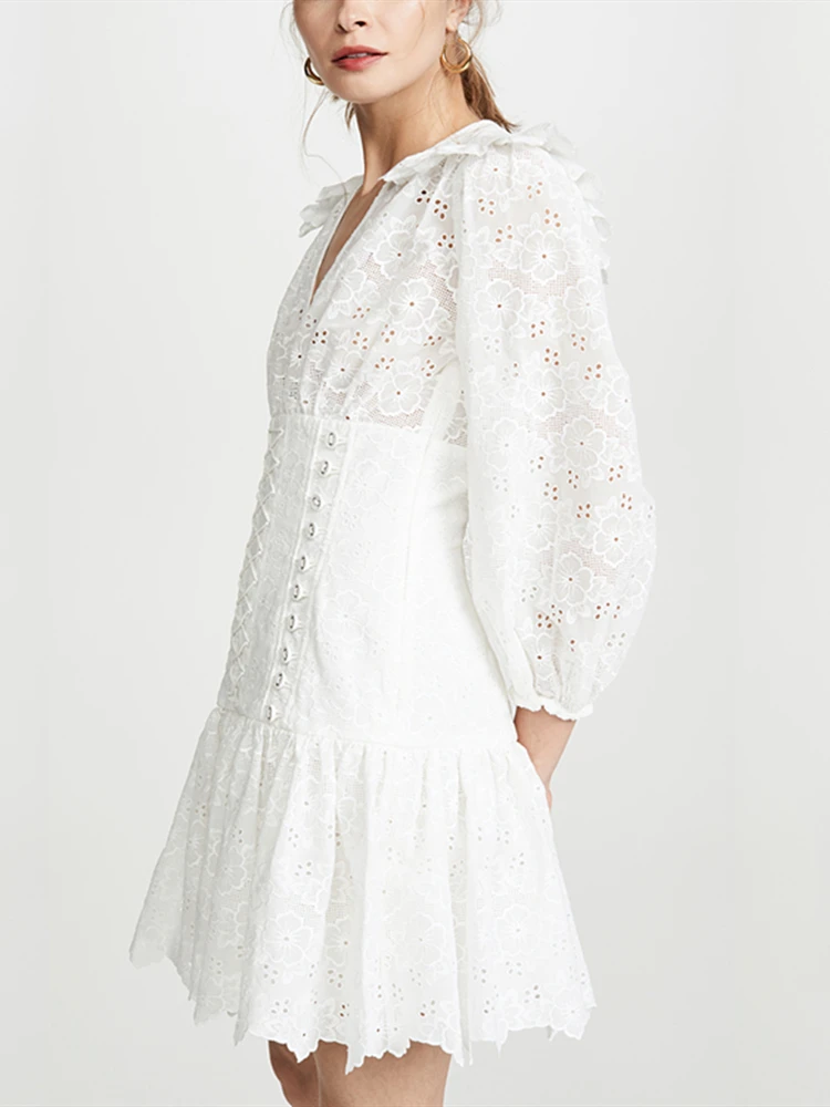 2020 Women Spring Dresses LACE Whte Caker Beach Dress Clothes wholesale Drop Shipping | Женская одежда