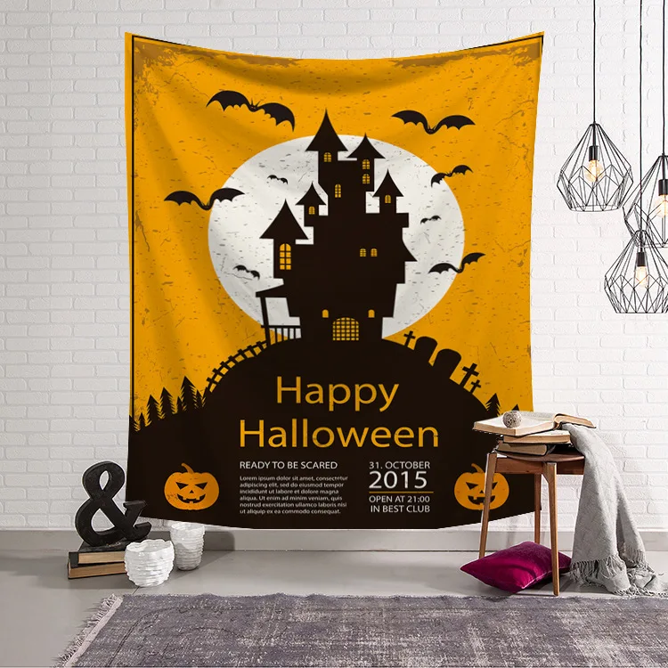 Сахарный Череп гобелен Хэллоуин трюк лечения ужас призрак настенный Декор для