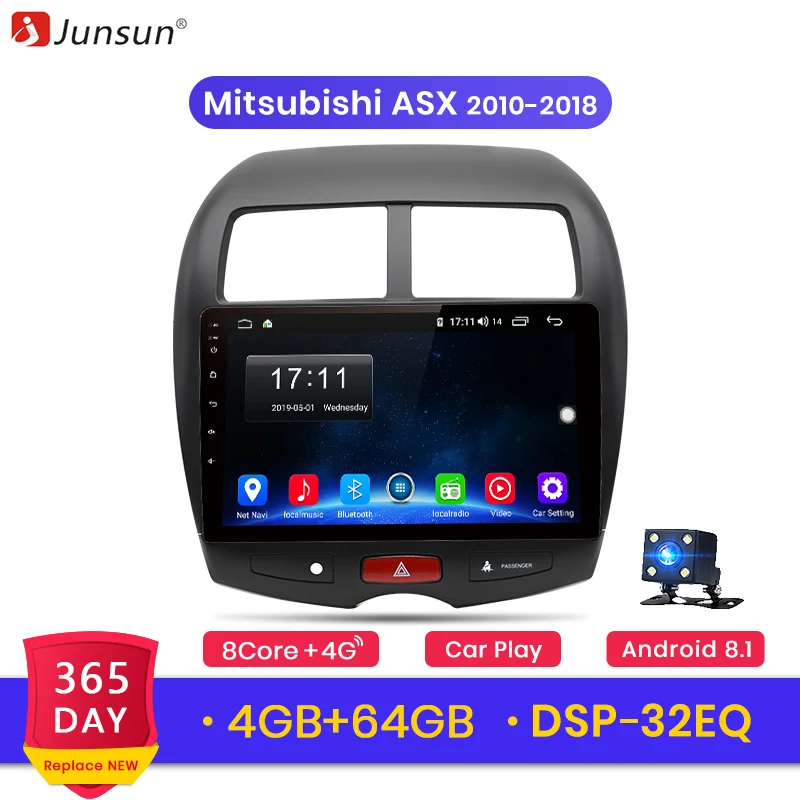 Junsun Android 9.0 магнитола 2 din андроид с навигацией магнитолла для Mitsubishi ASX 2010 2011 2012 2013