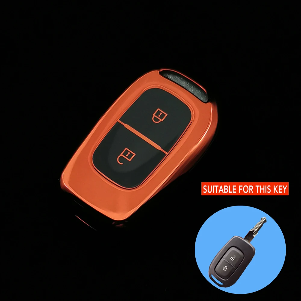ТПУ чехол для автомобильного ключа Renault Duster Dacia Scenic Master Megane 2016 2017 Fob 2 кнопки