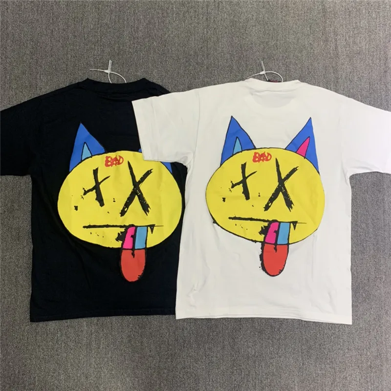 

21ss Новый Топ хип-хоп пенопластовый принт месть плохой XXX Vibes Forever мужские женские высококачественные футболки с принтом граффити футболки