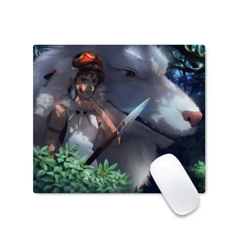 

Anime Princess Mononoke gamer play mats Mousepad Non-slip Cushion Square Thickness 2mm