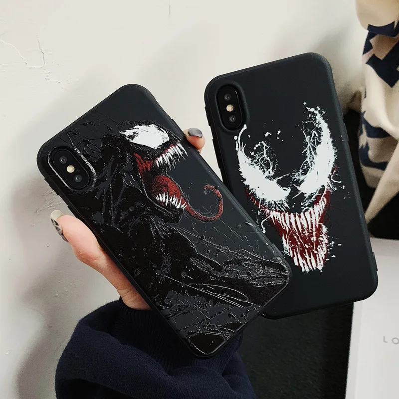 Venom чехол для телефона iPhone13ProMax 13mini XSMAX XR 12/12Pro 11 6Plus/6splus 7plus 5/5s матовый материал ТПУ |