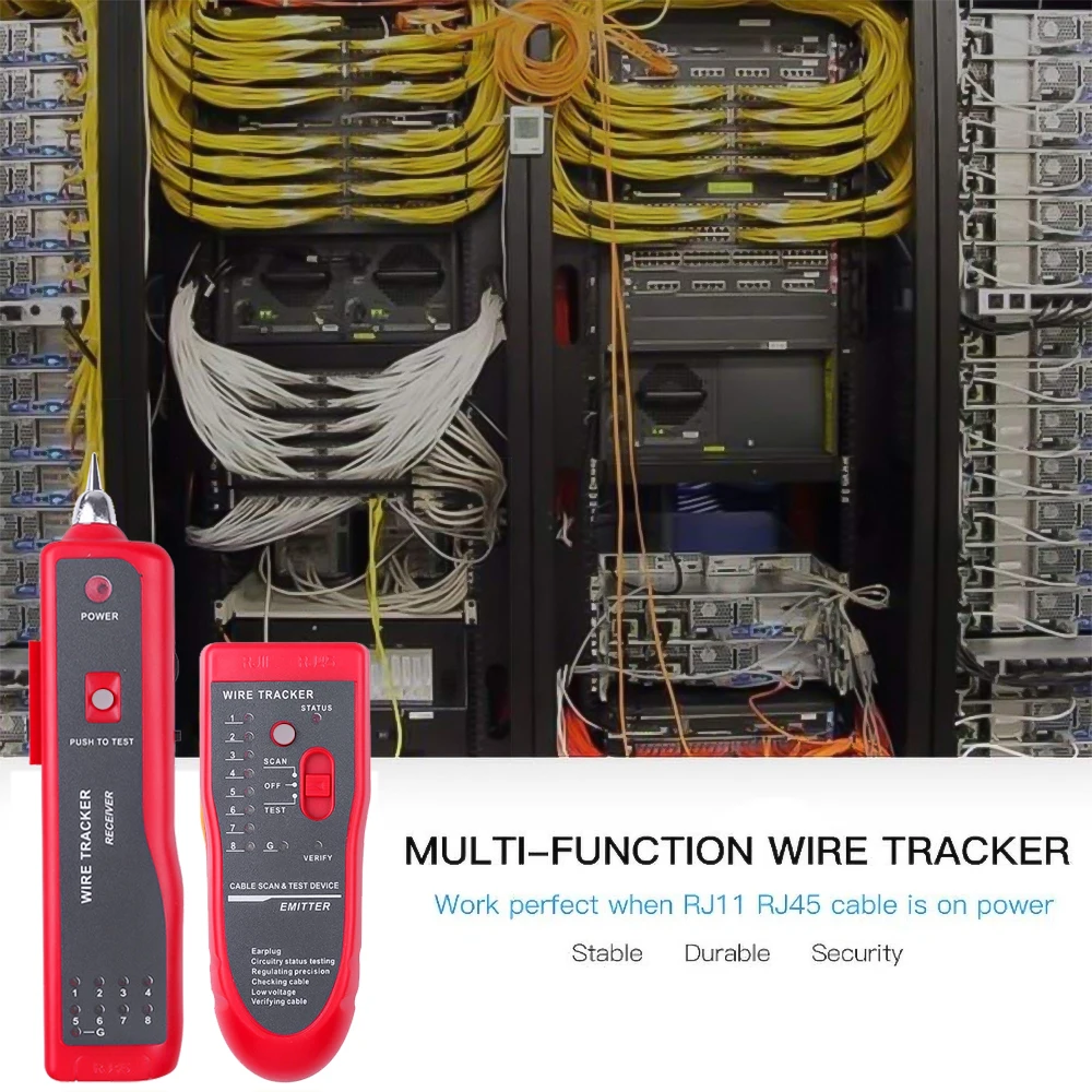 Кабельный тестер kebidumei RJ11 RJ45 Cat5 Cat6 устройство для отслеживания телефонных