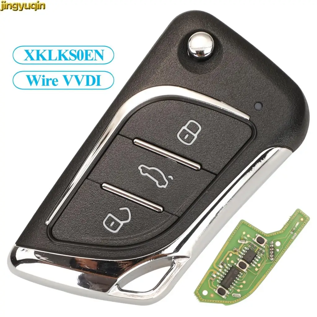 

Jingyuqin 5pcs XKLKS0EN VVDI2 Mini Key Tool For Lexus Type Wire VVDI Xhorse Remote Flip Car Key Control Universal 3 Buttons
