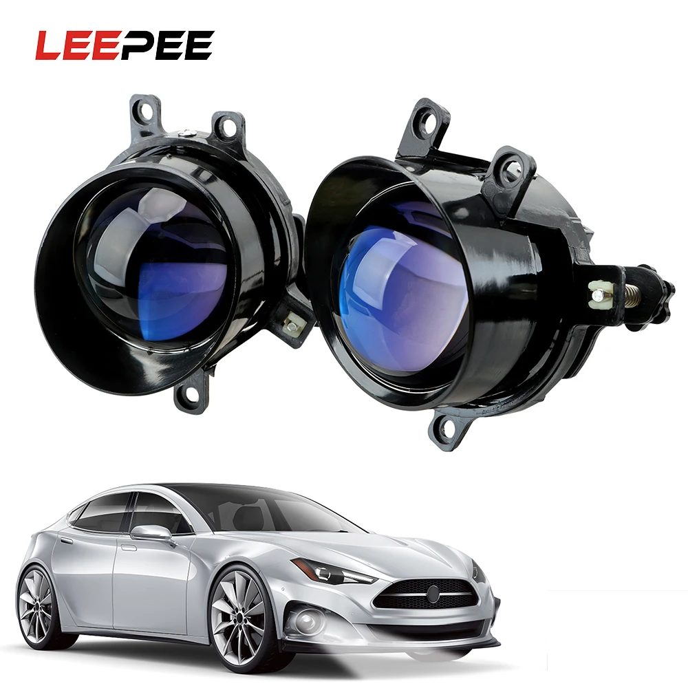 Противотумансветильник ры LEEPEE 2 шт. объектив биксенонового прожектора PTF H11 для