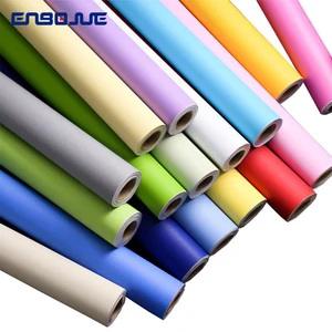 Самоклеящаяся Матовая настенная бумага, 60 см, водостойкая, из ПВХ, для спальни, однотонная, наклейки на стену в офис, сделай сам, для детской комнаты