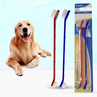 2pcs dog toothbrush set for healthy natural dental hygiene pet dogs toothbrush cleaning oral hygiene brushing teeth