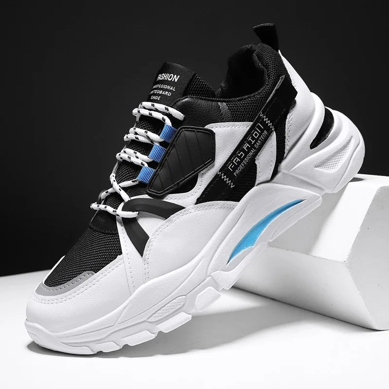 

Comfortable Casual Shoes For Men Breathable Walking Flats Trend Jogging Footwear Lace-Up Soft Bottom Sneakers Zapatos De Hombre