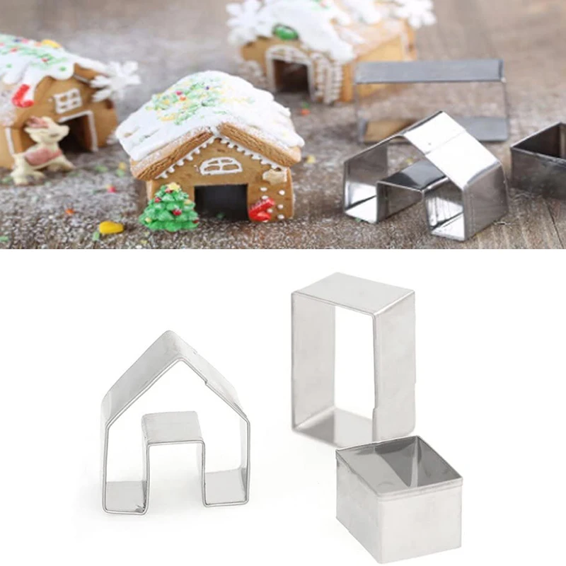 Рождество имбирный хлеб дом печенья набор из быстрорежущей инструментальной