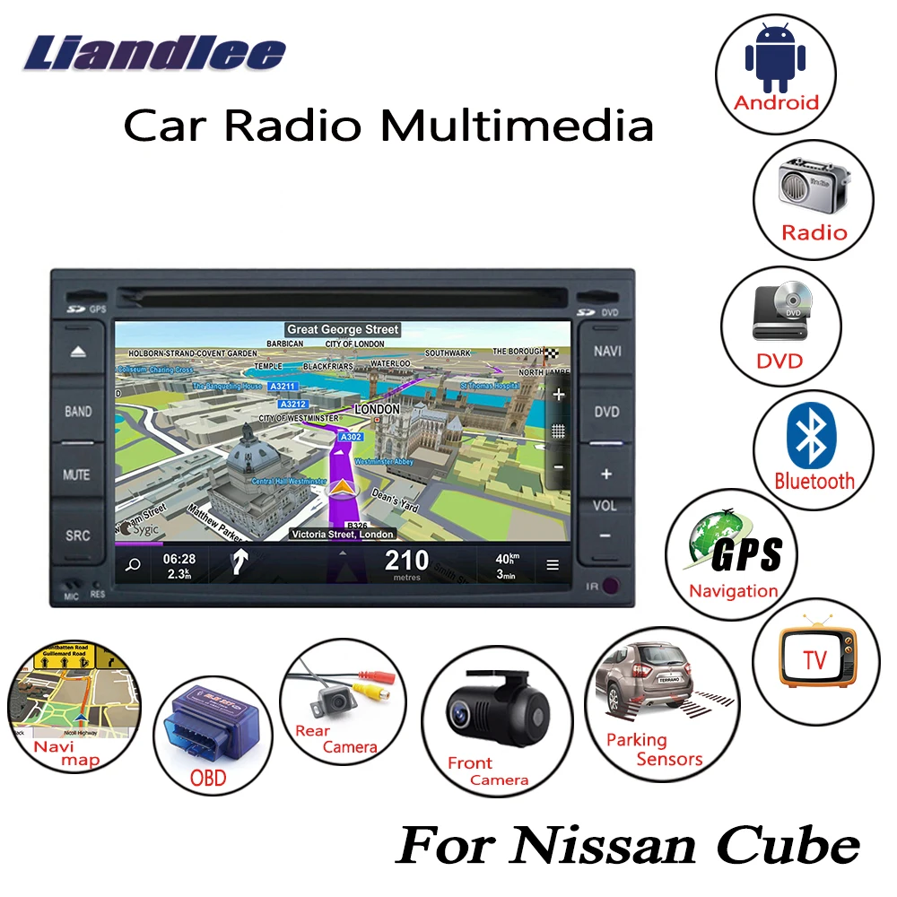 Liandlee для Nissan Cube 2009 ~ 2014 Android автомобильное радио CD DVD плеер GPS навигация карты