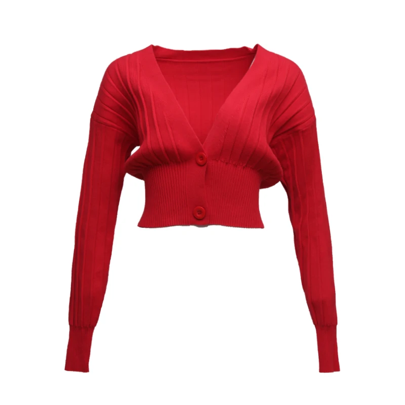 Зимние Топы для женщин свитер с v образным вырезом высококачественный