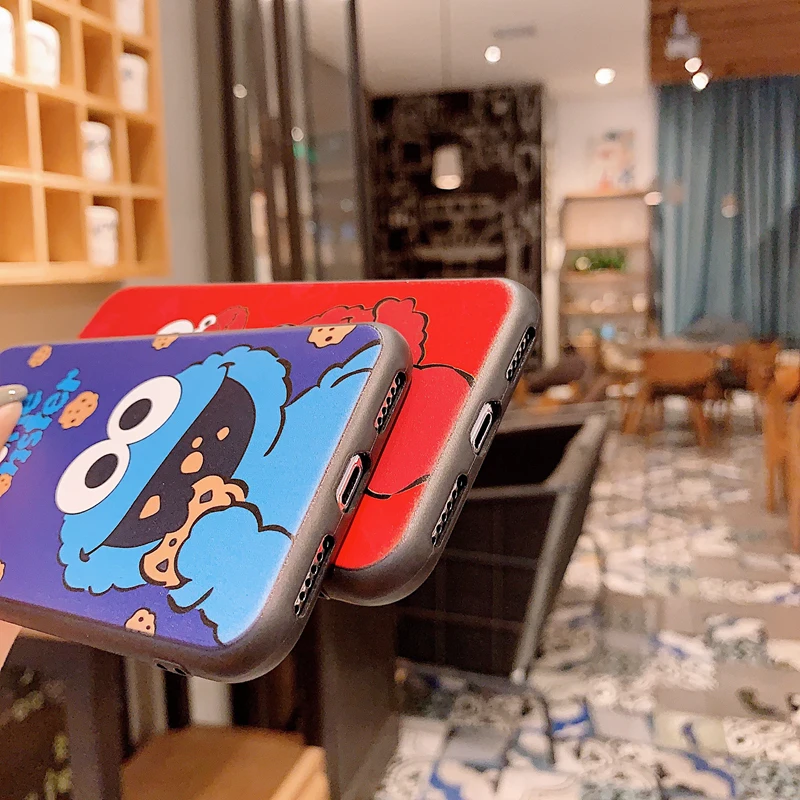 Candy Cookie для Iphone 11 Pro Max чехол Elmo задняя крышка мягкий матовый чехол| |